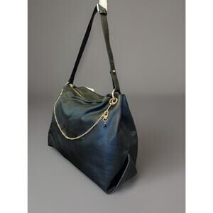 H&M Black Leather Tote Bag Purse